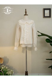 Miss Point Forest Picture Book Dolly Collar Blouse(Reservation/Full Payment Without Shipping)